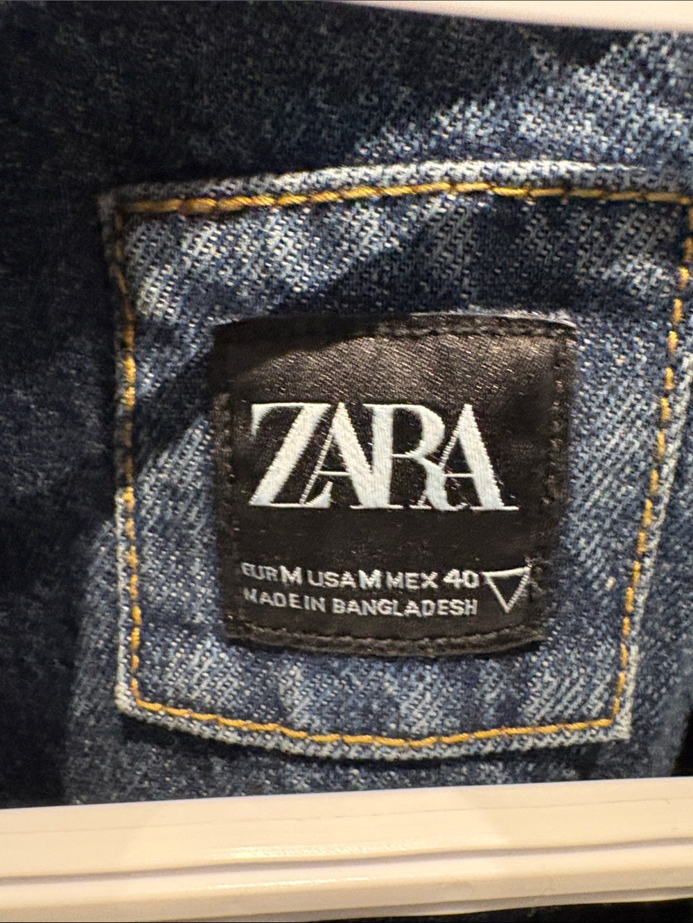 Zara Washed Blue Distressed Denim Jacket - Picture 2 of 3